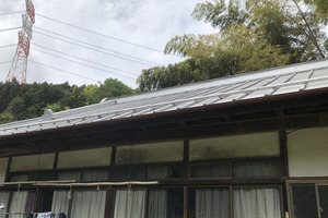 屋根塗装　栃木県那珂川町　トタン屋根(施工前)