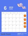 営業カレンダー2026年6月