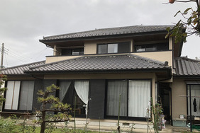 外壁塗装　茨城県日立市　サイディング壁塗装(施工前)