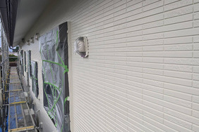 外壁塗装　茨城県結城市　サイディング壁(塗り)