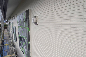 外壁塗装　茨城県結城市　サイディング壁(塗り)
